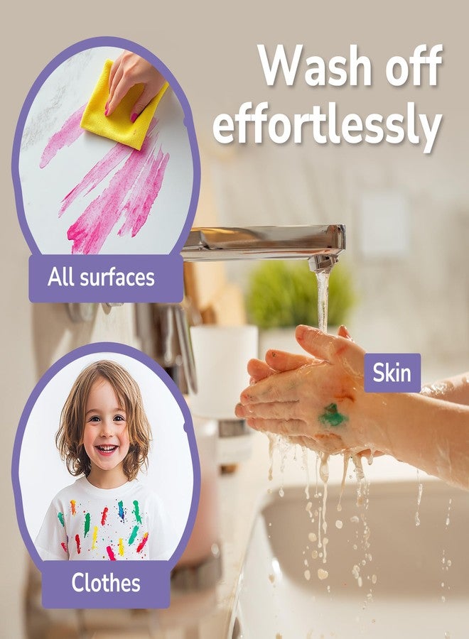 Zenacolor Tempera Paint Sticks - 12 Colors Kids Paints - Non-Toxic Washable Paint Sticks for Kids - Mess Free Quick Drying Art Supplies for Toddlers - Image 5